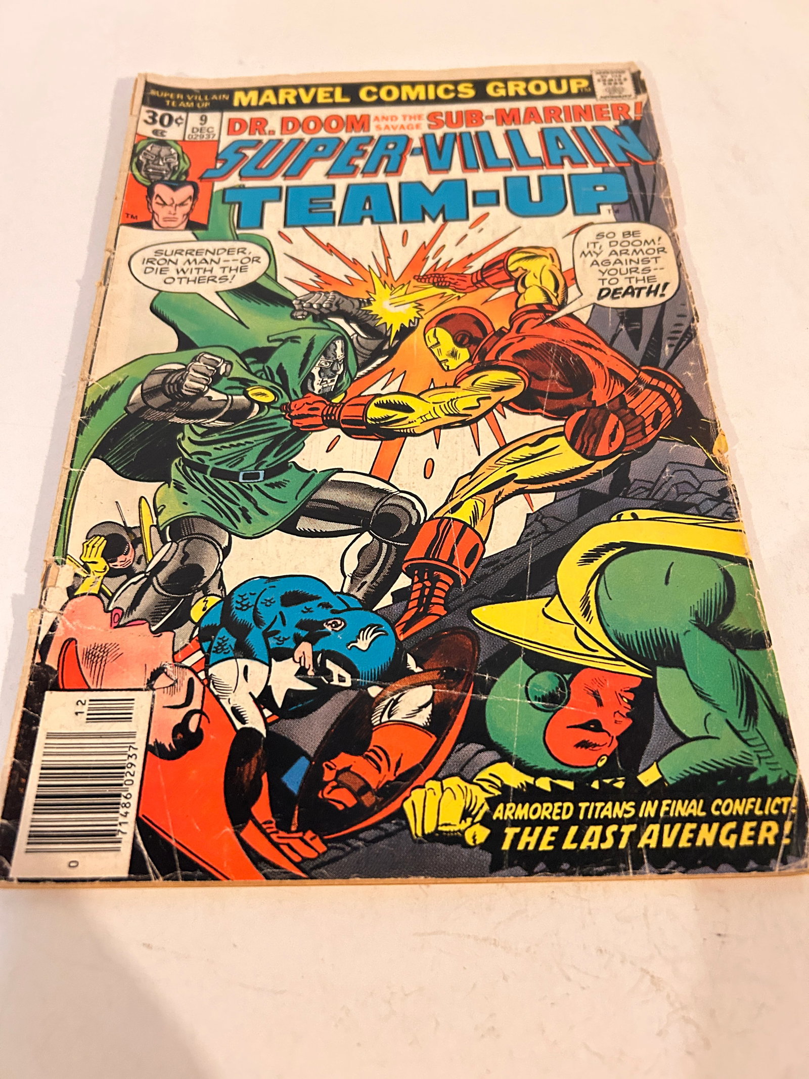 Vintage Comic Book Super Villian Team-up # 9 (1 of 2)