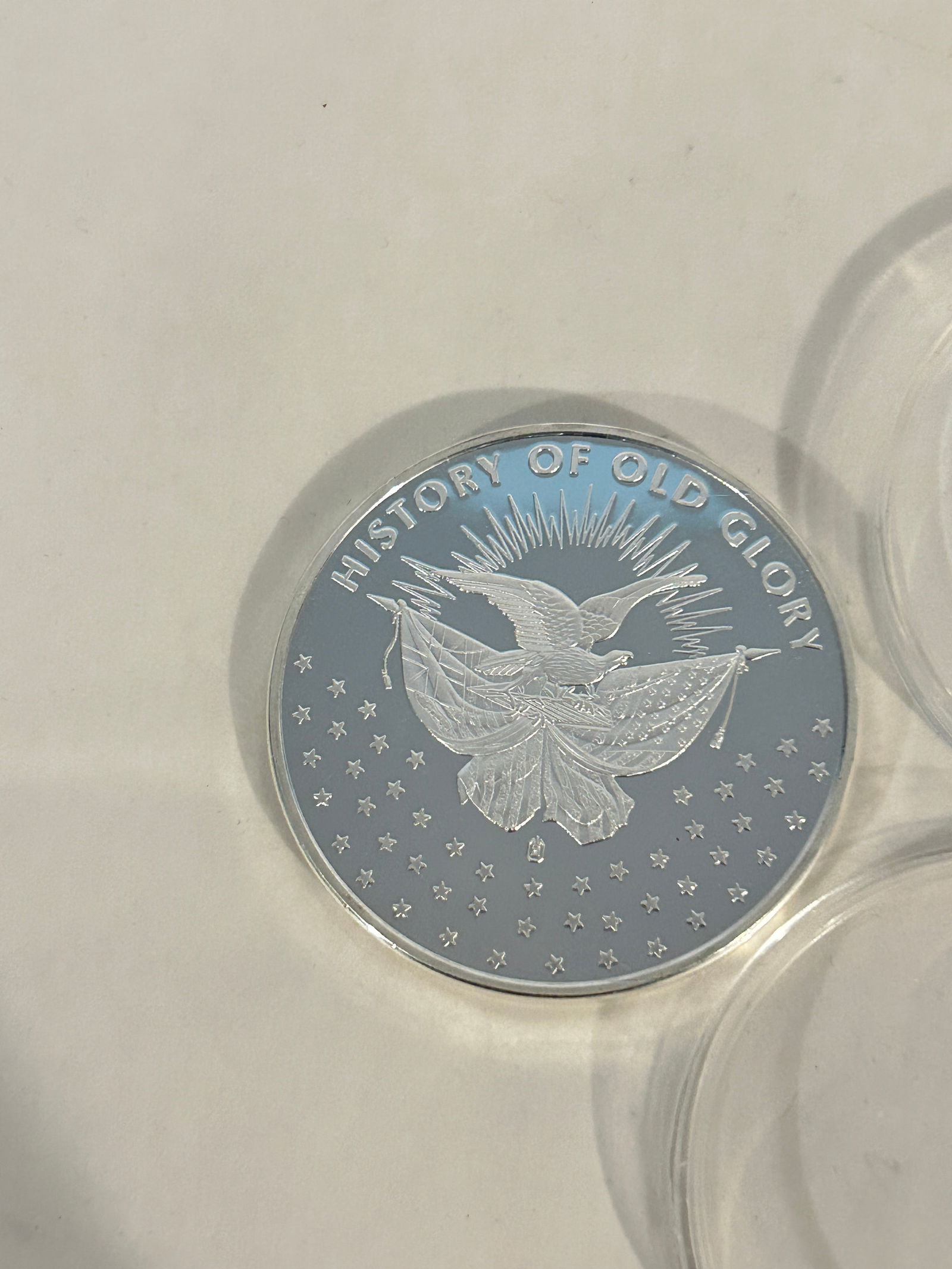 1777 USA History of Silver Glory Commemorative Betsy Ross Flag Coin (1 of 5)