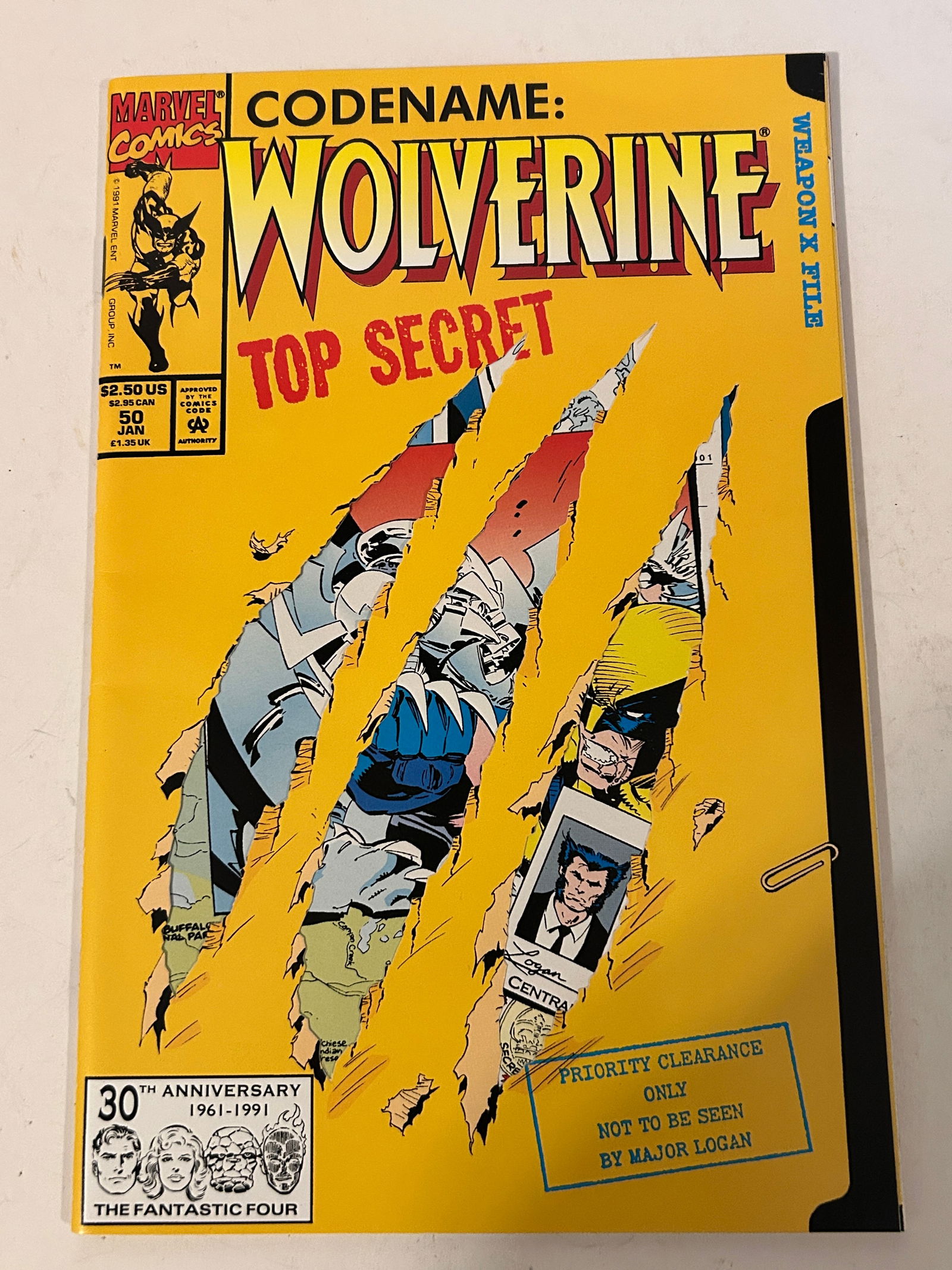 Vintage comic book Wolverine # 50 (1 of 2)