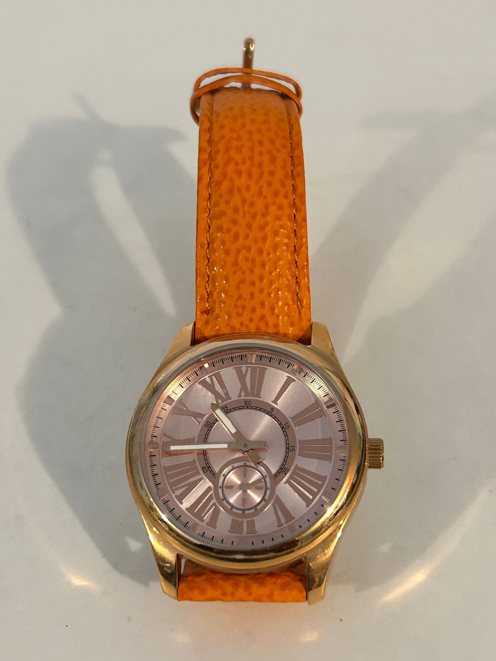 Vintage Bronzo New orange quartz working Watch