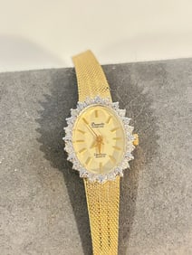 Vintage Deauville diamond quartz working Watch