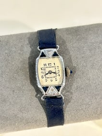 Vintage gold filled etched working mech Watch