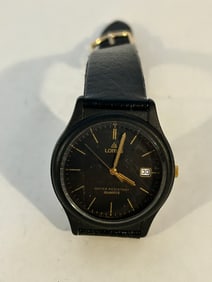 Vintage black Lorus quartz working Watch V532-7B80