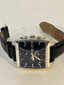 Vintage Eberle Dual Timezone Automatic moon phase working Watch