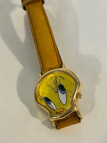 Vintage Yellow Tweetie Armitron working Watch 2200-308