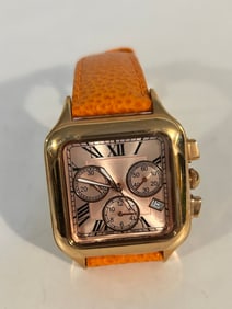 Vintage Bronzo bronz orange quartz working Watch