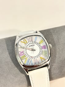 Honora Genuine white Leather Quartz Analog working Watch