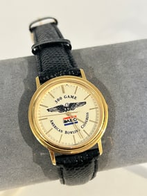 Vintage 300 game ABC Bulova quatrz Watch engraved on the back
