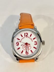 Vintage Dooney & Bourke quartz working orange Watch