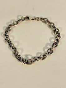 Vintage Sterling Silver Zina Bracelet 7"