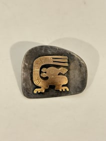 Vintage Sterling Silver hopi indian Brooch