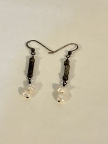 Vintage Sterling Silver pearl Earrings