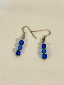 Vintage Sterling Silver Swarovski Crystal Earrings