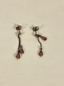 Vintage Sterling Silver dangling Earrings