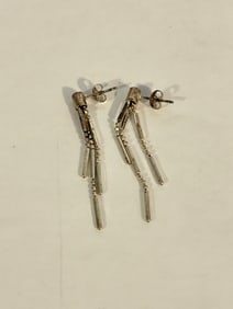 Vintage Sterling Silver Italy Earrings
