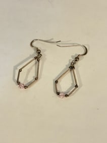 Vintage Sterling Silver Swarovski Crystal Earrings
