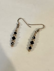 Vintage Sterling Silver Swarovski Crystal Earrings