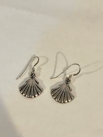 Vintage Sterling Silver SC Sharon Cisco Earrings