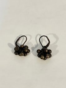 Vintage Sterling Silver bead Earrings