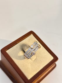 Vintage Sterling Silver PAJ CZ Ring sz 7