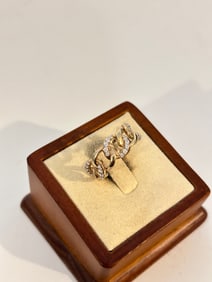 Vintage Sterling Silver CZ Vietnam Ring sz 7
