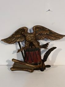 Vintage Sexton 1968 Metal Cast Iron Eagle 17" X 12"