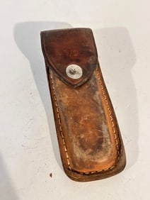 Buck Original 110-s Brown Leather Folding Hunter Knife Sheath - Used