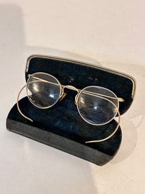 Antique Ful-Vue Eye Glasses Spectacles 1/10-12K GF with Case