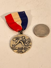 Vintage Sterling Silver Bowling 1933 pin award