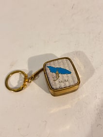 Sankyo Vintage Japan Music Box Keychain Aruba