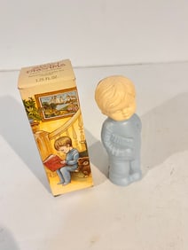 Vintage Avon Sweet Dreams Little Boy Blue Figure in Pyjamas with Teddy 1979-80 NOS