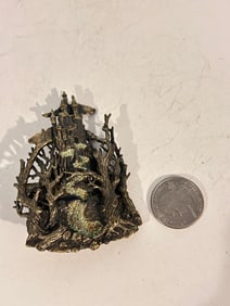 Vintage Pewter Brooch - Signed JJ Jonette
