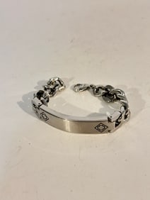 Vintage Stainless Steel Invicta Bracelet sz 8"