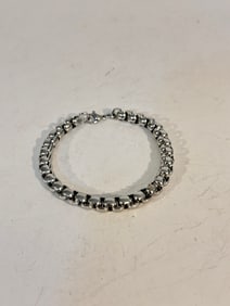 Vintage Stainless Steel Rolo Bracelet sz 8"