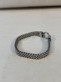 Vintage Stainless Steel flex Bracelet sz 8"
