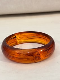 Vintage Brown Swirl Bracelet sz 8"