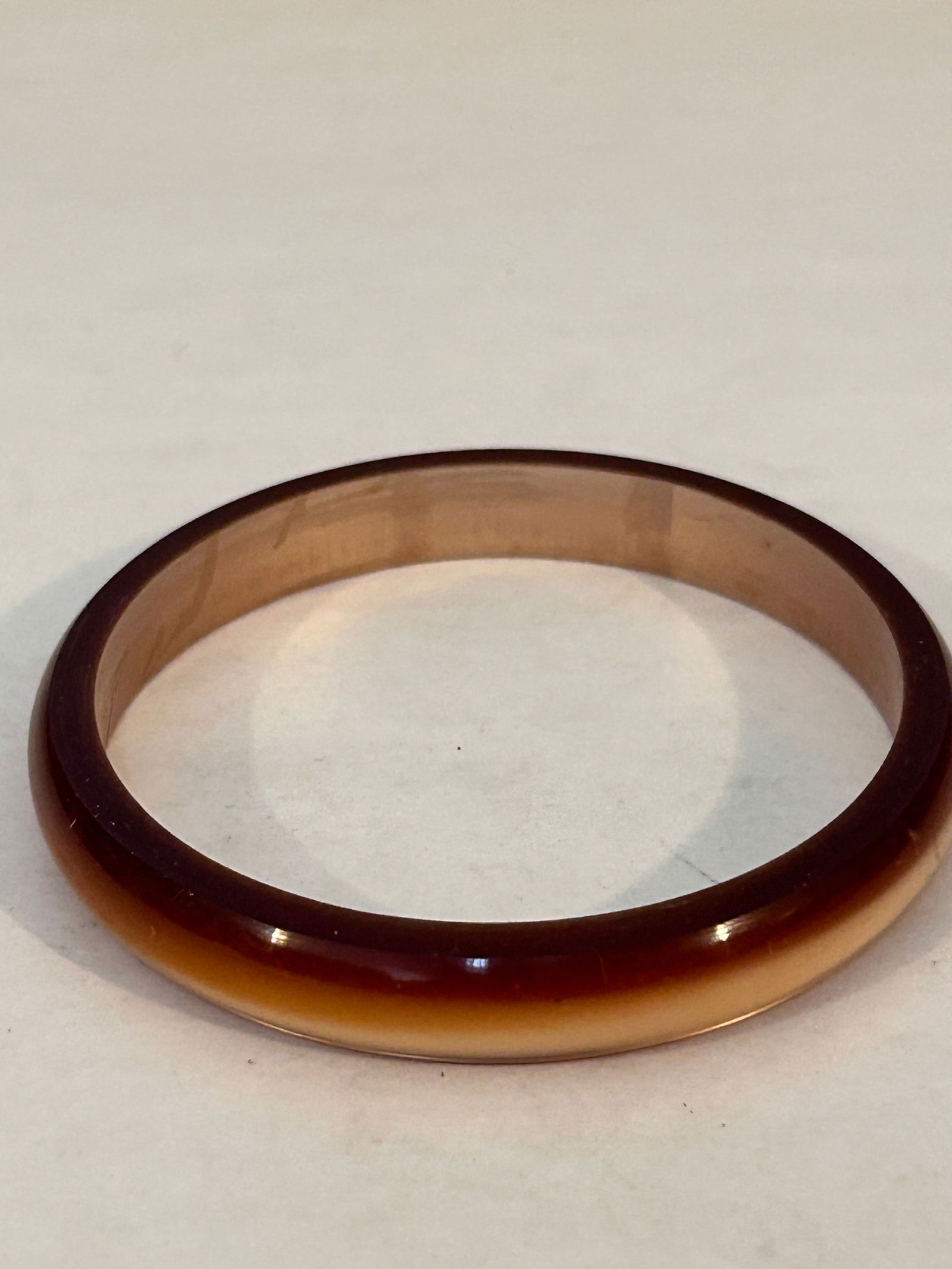 Vintage Brown acrylic Bracelet sz 8" (1 of 2)