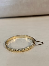 Vintage West Germany hinged Bracelet sz 8"