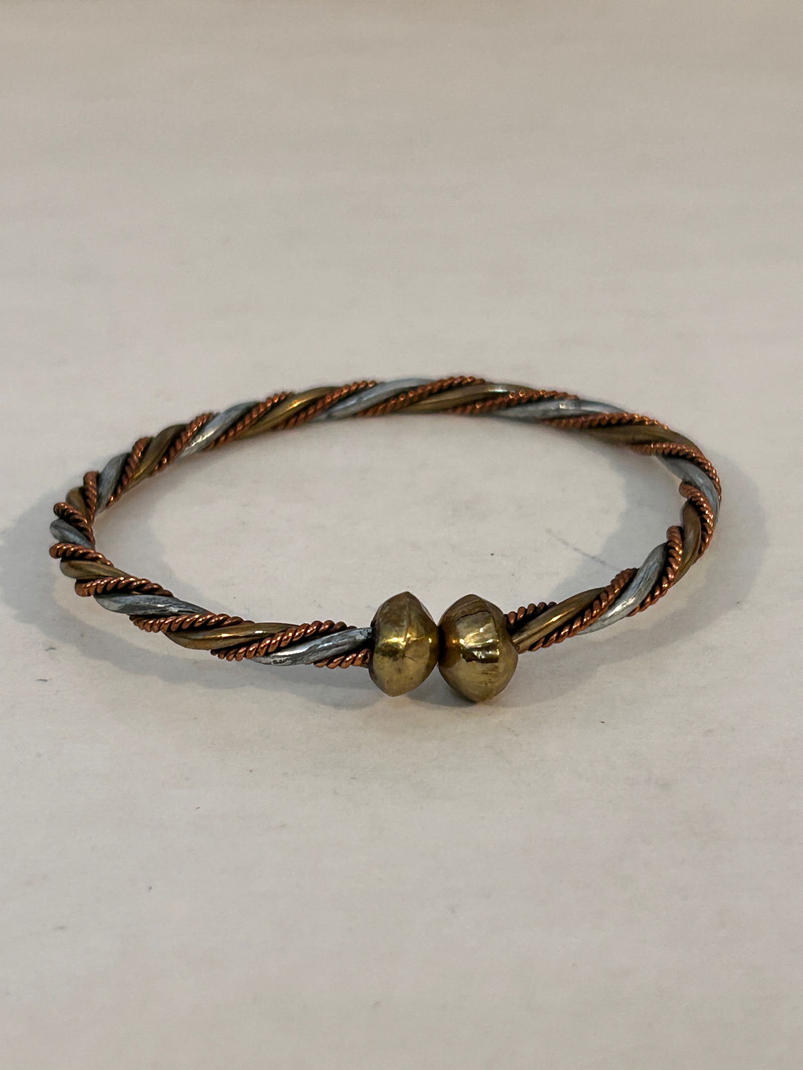 Vintage Copper twist healing Bracelet sz 8" (1 of 3)