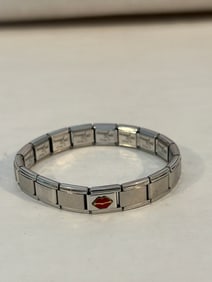 Vintage Persna Links stretch Bracelet sz 7"