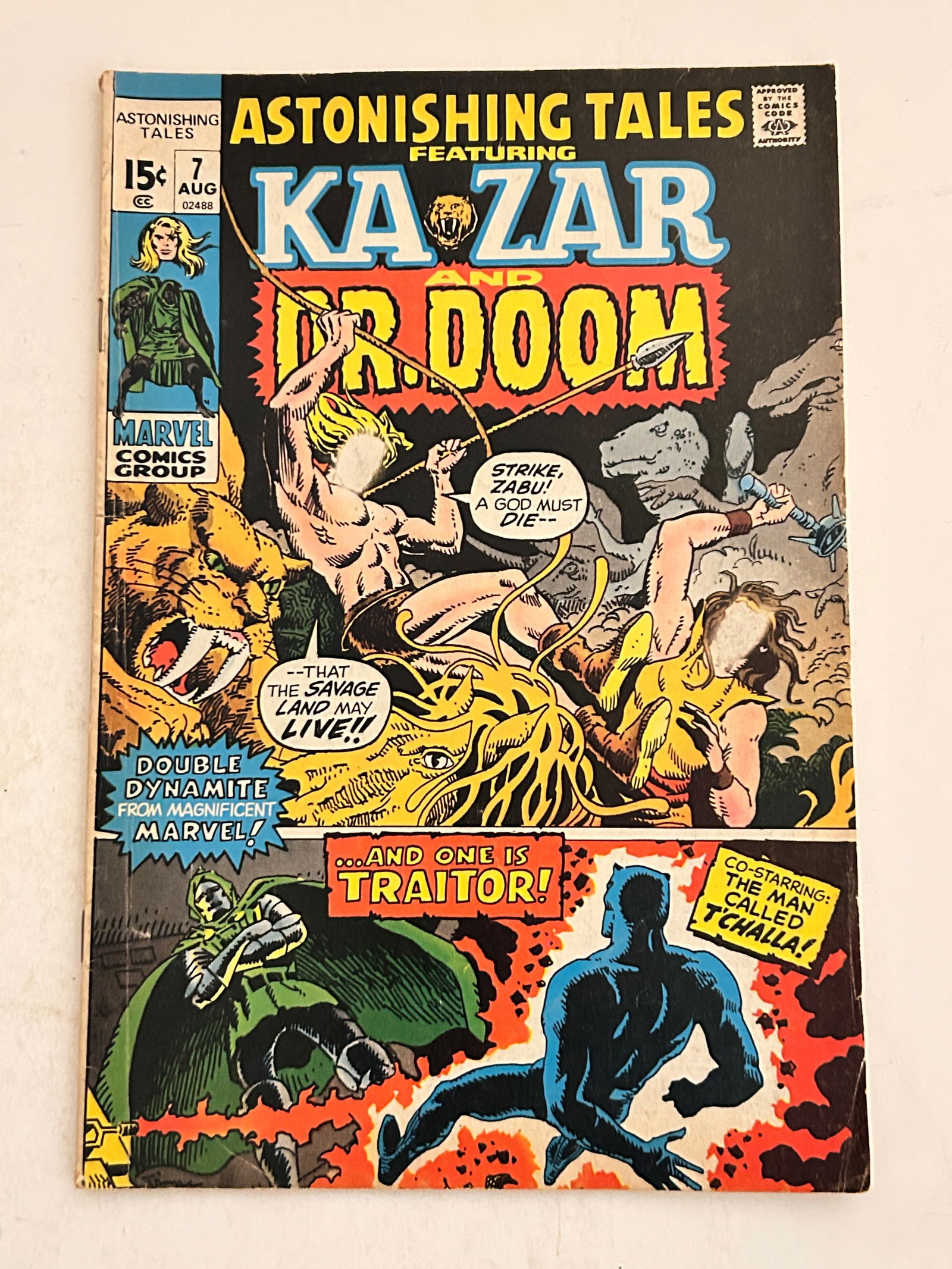 Vintage Comic Book Kazar & Dr. Doom # 7 (1 of 2)