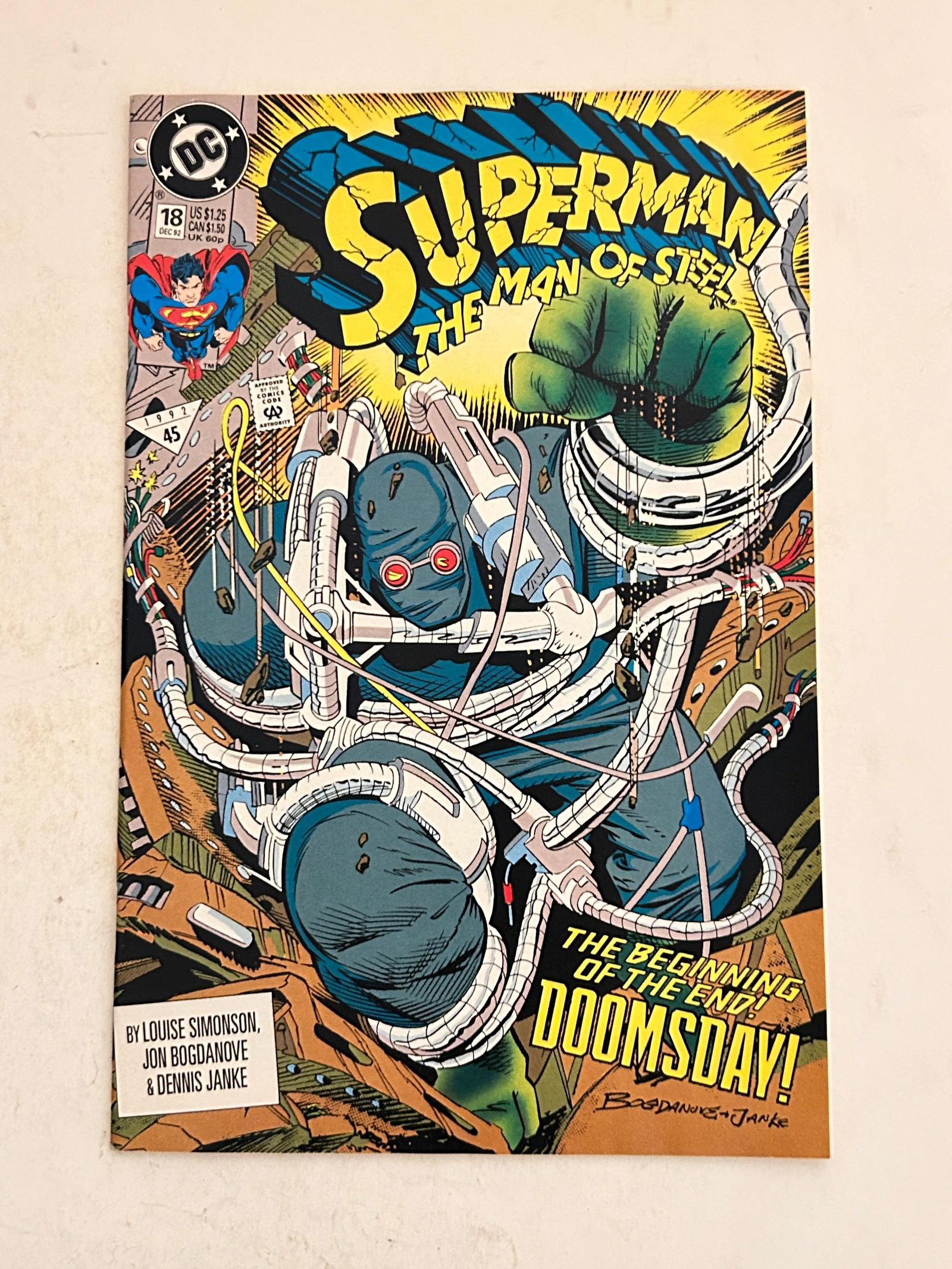 Vintage Comic Book Superman Man of Steel # 18 (1 of 2)