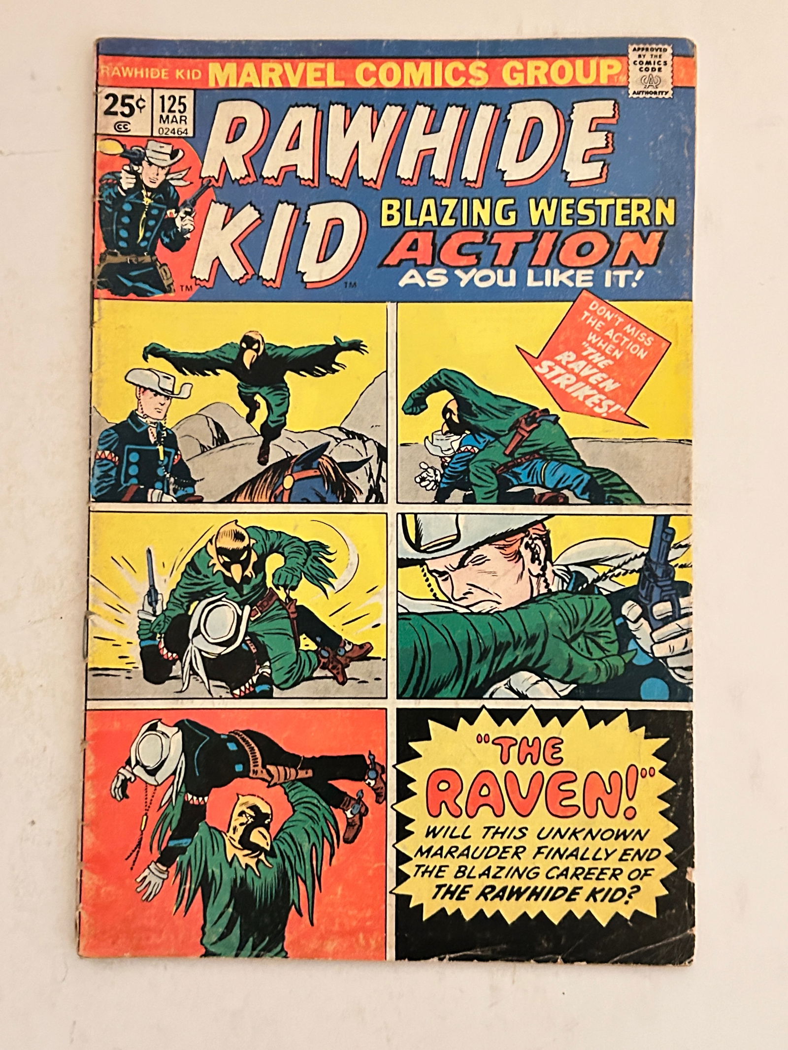 Vintage Comic Book  Raw Hide Kid # 125 (1 of 2)