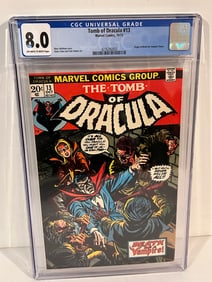 Comic Tomb of Dracula #13 - 10/73 - CGC 8.0  Origin of Blade & 1st Deacon Frost