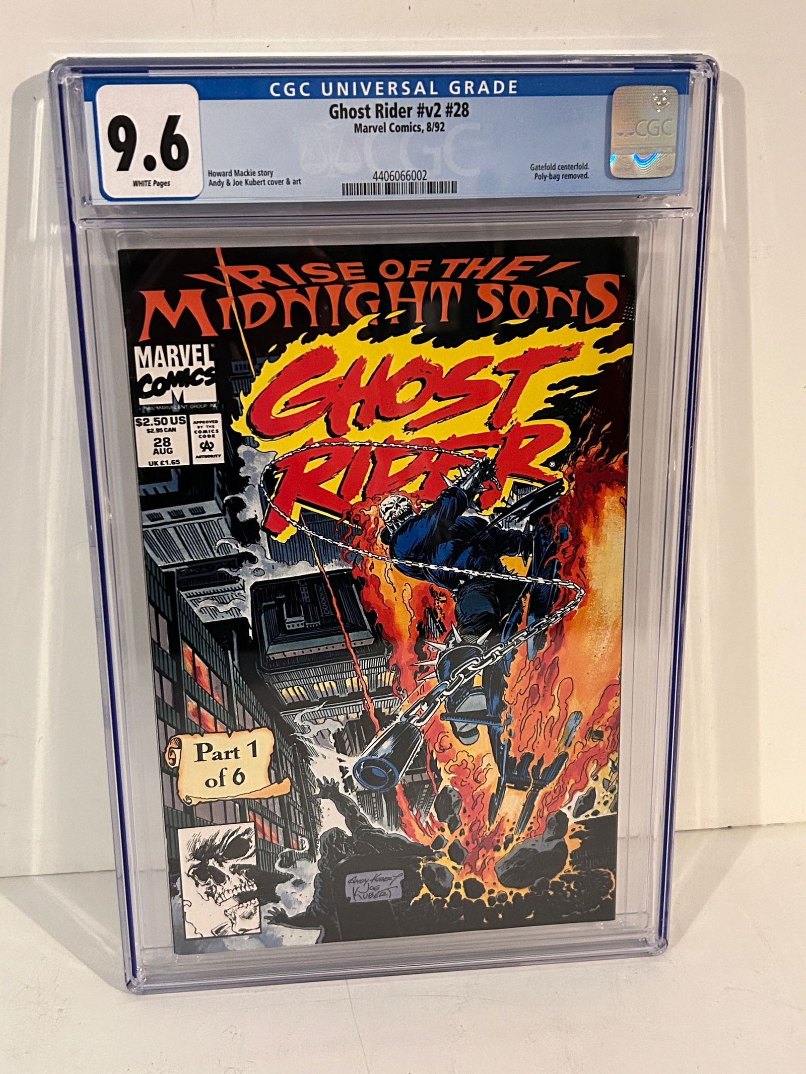 Vintage Comic Book CGC 9.6 midnight sons ghost rider # 28 (1 of 2)