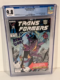 Vintage Comic Book Transformers #54 CGC 9.8