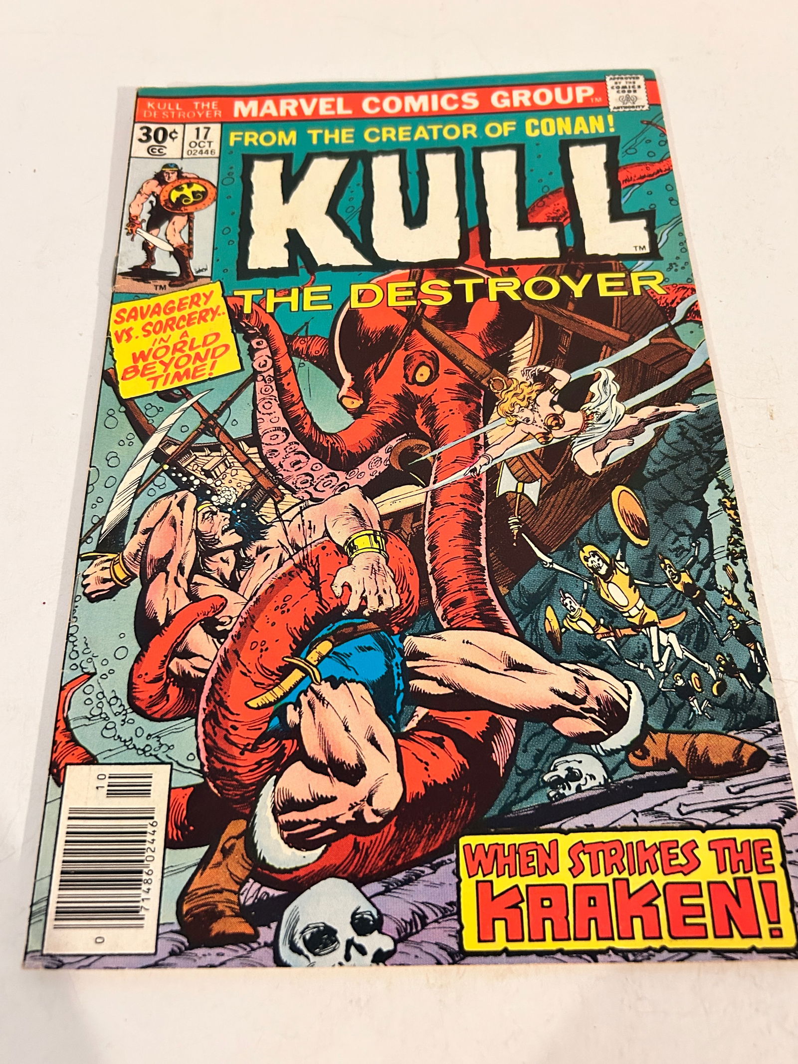 Vintage Comic Book Kull The Destroyer # 17 (1 of 2)