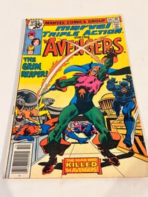 Vintage Comic Book Marvel Triple Action # 44 Avengers