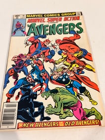 Vintage Comic Book Marvel Super Action # 16 Avengers
