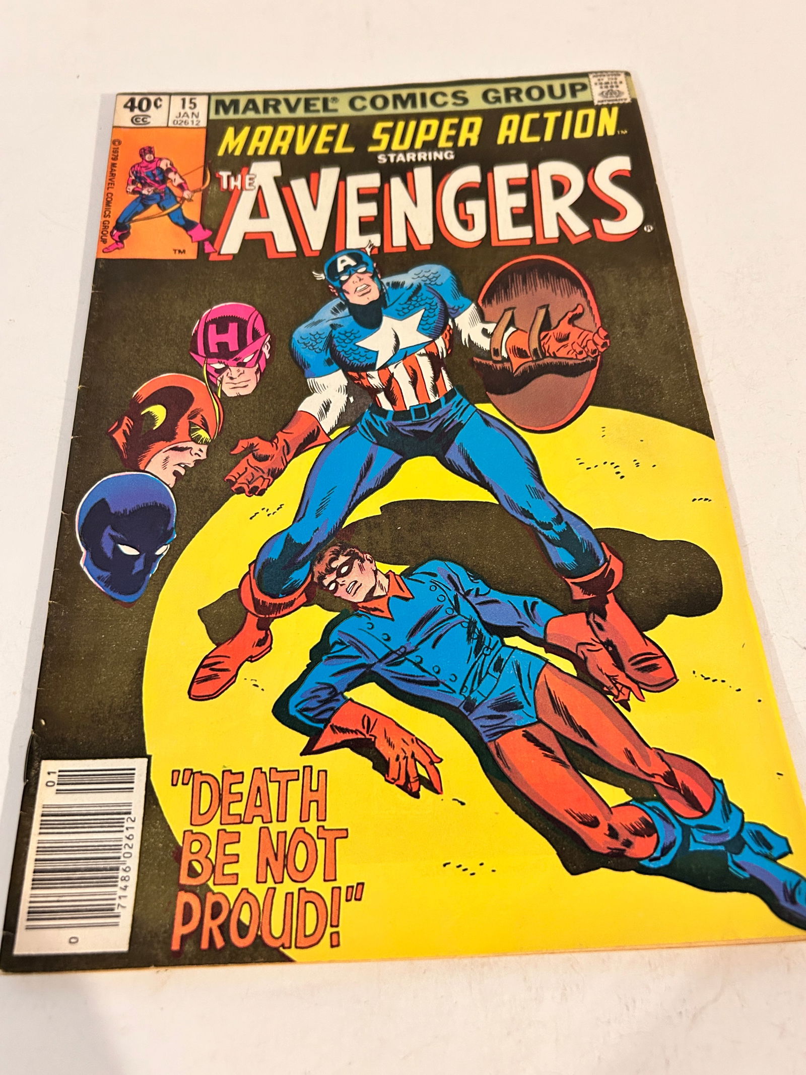 Vintage Comic Book Marvel Super Action # 15 Avengers (1 of 2)